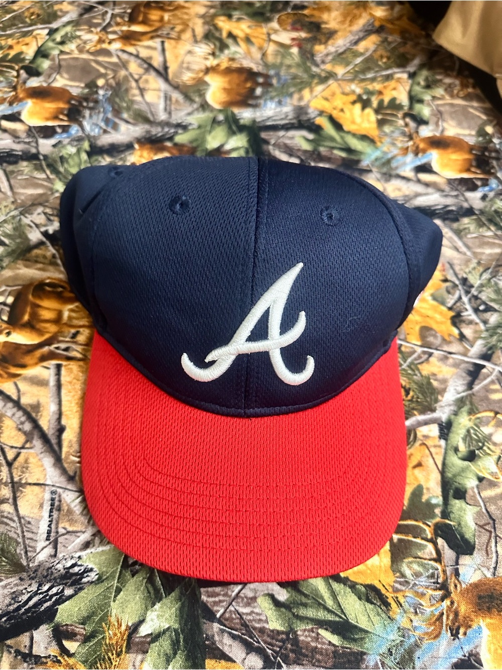 Others Follow Navy and Red Baseball Cap with White Logo